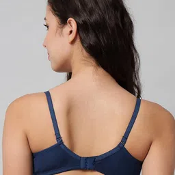 samvar Women Cotton Red,Blue Padded Non-Wired Lingerie Bra Sport wear Gym Crop Tank Top image 2