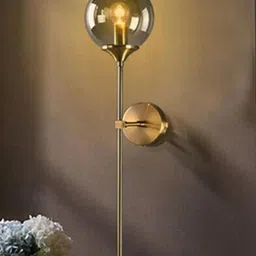 HomesElite Gold-Toned Glass Spherical Shaped Wall Lamp-picture-29