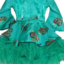 DRESS COLLECTION Flared Sleeve Georgette Fit & Flare Maxi Dress image 2