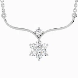 Sparkles Lab Grown Diamond 0.84 Carat Floral Pendant Necklace-picture-35
