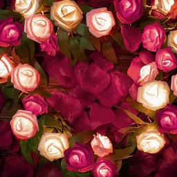 Homesake White & Pink Flower String Lights- 15 m image 5