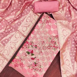 KALINI Embroidered Unstitched Dress Material-picture-12