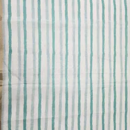 STAVA CREATION Striped Pure Cotton Chanderi Saree image 4