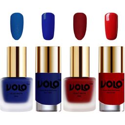 VOLO Set Of 4 Velvet Matte & Extra Shine Nail Polish - 8 ml Each - 19- 22 - 66 - 36-picture-1