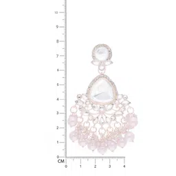Anouk Gold Plated Artificial Stones Studded and Beads Beaded contemporary Drop Earrings image 3