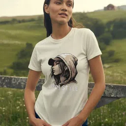 GRACE & JACK Women Graphic Printed Round Neck T-shirt-picture-28