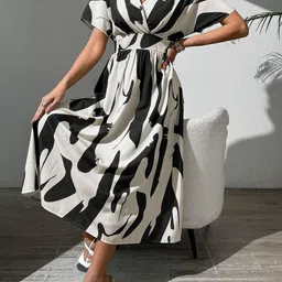 Mast & Harbour Women Printed Fit & Flare Midi Dress-picture-33