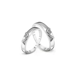 Teeragaj Set Of 2 Stone-Studded Couple Adjustable Finger Rings image 2