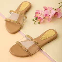 FLEUR FOOTWEAR Women Embellished Open Toe Flats-image-59