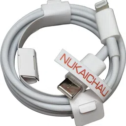 NUKAICHAU Lightning Cable 2 A 1.12 m Copper Braiding Type-C to Lightning Fast USB-picture-35