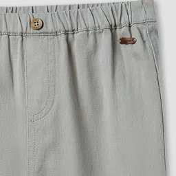 Giggles by Babyshop Boys Mid-Rise Regular Fit Cotton Trousers Wiith Back Pocket image 4