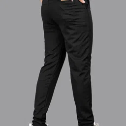 ISUEL FAB Men Black Lycra Trousers image 5