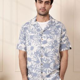 WROGN Men Comfort Floral Opaque Printed Casual Shirt-picture-10