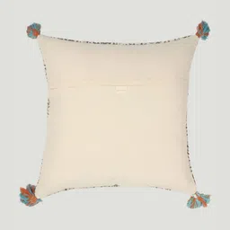 Art Avenue White & Grey Ethnic Motifs Square Cushion Covers image 5