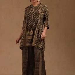 Soch Women Printed Tunic With Palazzo Co-Ords-picture-11