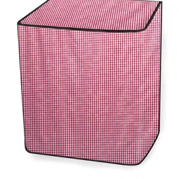 The Furnishing Tree Washing Machine Cover Pin Check Pattern Pink Compatible for Whirlpool 9.5 Kg Se image 5
