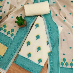 Rangtulika Ethnics Ethnic Motifs Woven Design Unstitched Dress Material-image-55