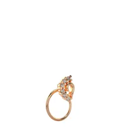 VALANOVA Women 18K Gold Lab Grown Diamond 0.04 CT Nosepin 0.3 gm-image-56