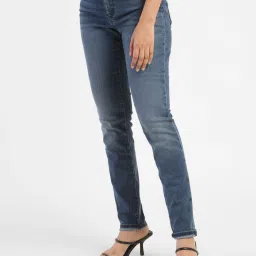 levi's Women's 311 Blue Skinny Fit Mid Rise Jeans image 4