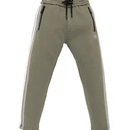 Status Quo Boys Slim-Fit Mid-RiseTrack Pants With Side Stripes-picture-38