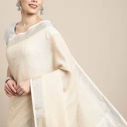 KALINI Woven Design Zari Border Saree image 3