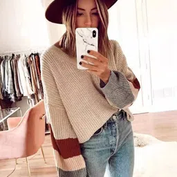 StyleCast Women V-Neck Longline Pullover-image-11