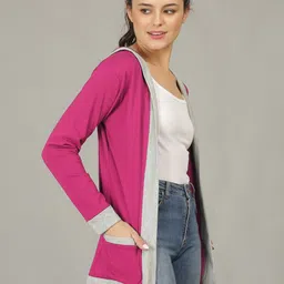 APR GLOBAL Women Pack Of 2 Open Front Hooded Shrug image 3