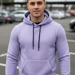 OAKWYN Men Solid Hooded Long Sleeves Sweatshirt-picture-13