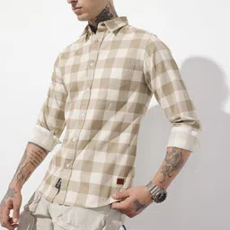 The Roadster Life Co. Checked Pure Cotton Casual Shirt-picture-30
