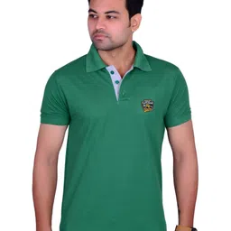 LA MILANO Men Polo Collar Applique Slim Fit T-shirt-picture-20