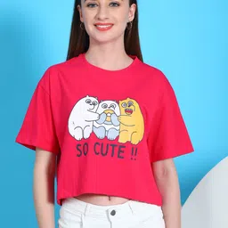 Dreambe Women Typography 2 Wonder Woman Printed Fusion Applique T-shirt-image-70