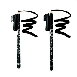 Fashion Colour Set of 2 Professional Eyebrow Pencil With Brush - 1.3 g Each - Black 01-image-92