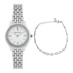 JOKER & WITCH Women Embellished Analogue Watch And Bracelet JWBS1232 image 5