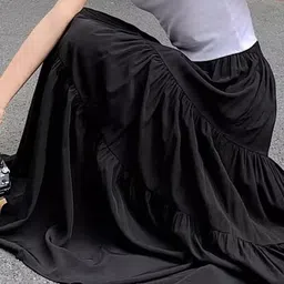 StyleCast Opaque Layered Flared Maxi Skirt image 2