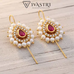 VIVASTRI Teardrop Shaped Drop Earrings-picture-41