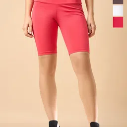 COLOR CAPITAL Women Pack of 4 Ankle-Length Fly Dry Cycling Shorts-picture-21