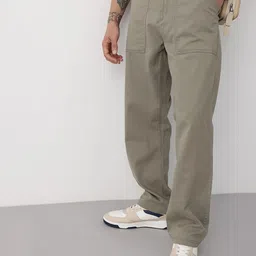 Mast & Harbour Men Pure Cotton Chinos Trousers-picture-38