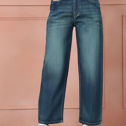 Mast & Harbour Women Straight Fit High-Rise Light Fade Stretchable Jeans-picture-16