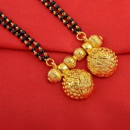 DZINETRENDZ Women Gold-Plated Mangalsutra-picture-32