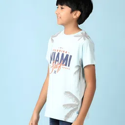 V-Mart Boys Typography Printed Round Neck Cotton T-shirt image 3