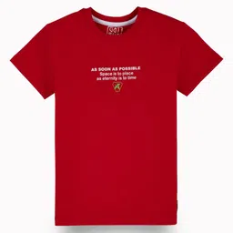 Gini and Jony Boys Graphic Printed Round Neck Cotton T-shirt image 1
