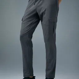 Technosport Men Solid Relax Fit Sports Cargo Trackpants with TS FLEXI image 4