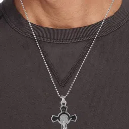 Morir Crucifix Cross Pendant for Men Women with Chain image 2