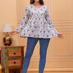 OKARA Floral Print Top image 4