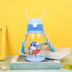 rbgiit BabyCloud Soft Straw Sipper Bottle with Flip Top Lid and Carrying Strap-picture-20