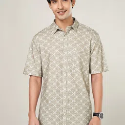 BYFORD by Pantaloons Men Floral Opaque Printed Casual Shirt-image-82