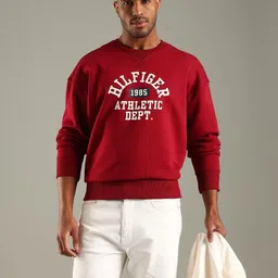 Tommy Hilfiger Men Alphanumeric Printed Regular Fit Cotton Sweatshirt-picture-40