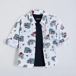 Hopscotch Boys Printed Casual Shirt-picture-28