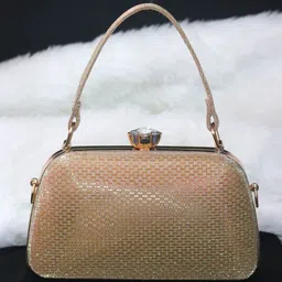 OSTY Textured Shoulder Strap Box Clutch image 4