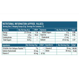 HK VITALS Set Of 2 Skin Radiance Collagen Powder - Orange & Mixed Fruit - 100g Each image 2